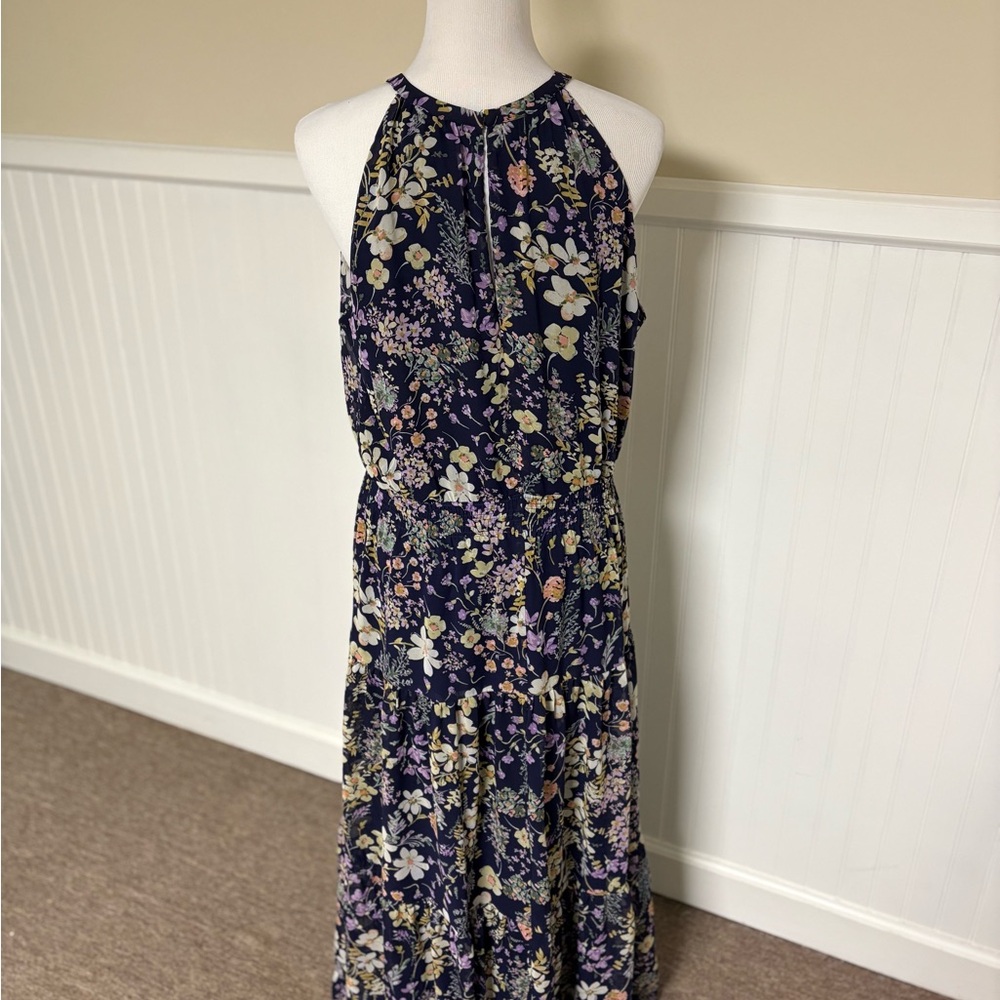 R&K Navy Floral Maxi Dress - Picture 2 of 3